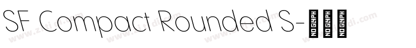 SF Compact Rounded S字体转换